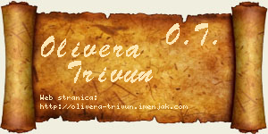Olivera Trivun vizit kartica